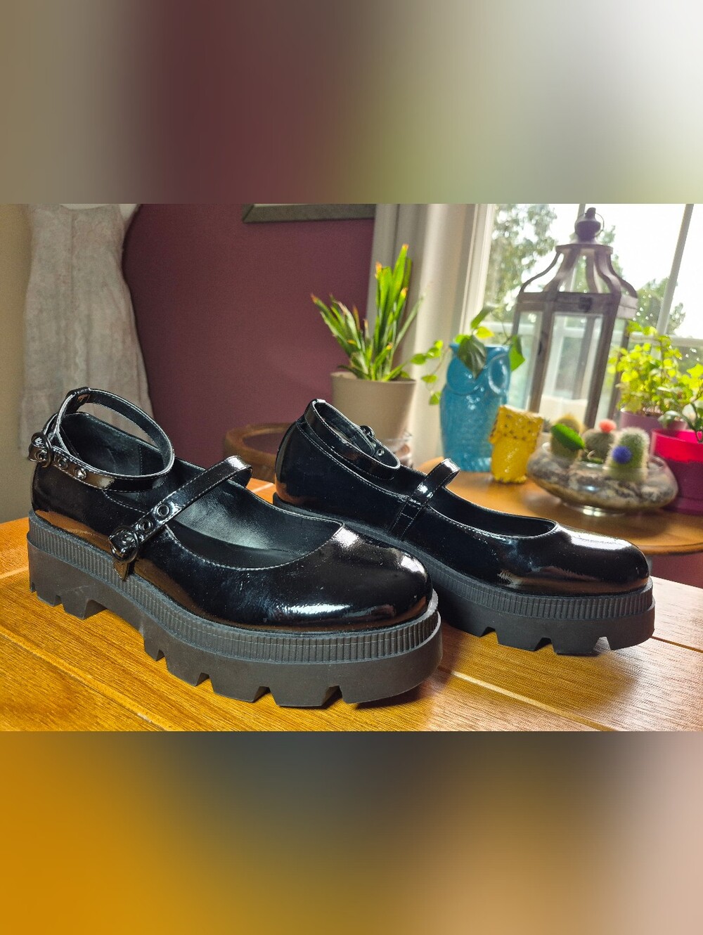 Jessica Simpson Patent Platform Mary Janes - Size 10 - Picture 2 of 7